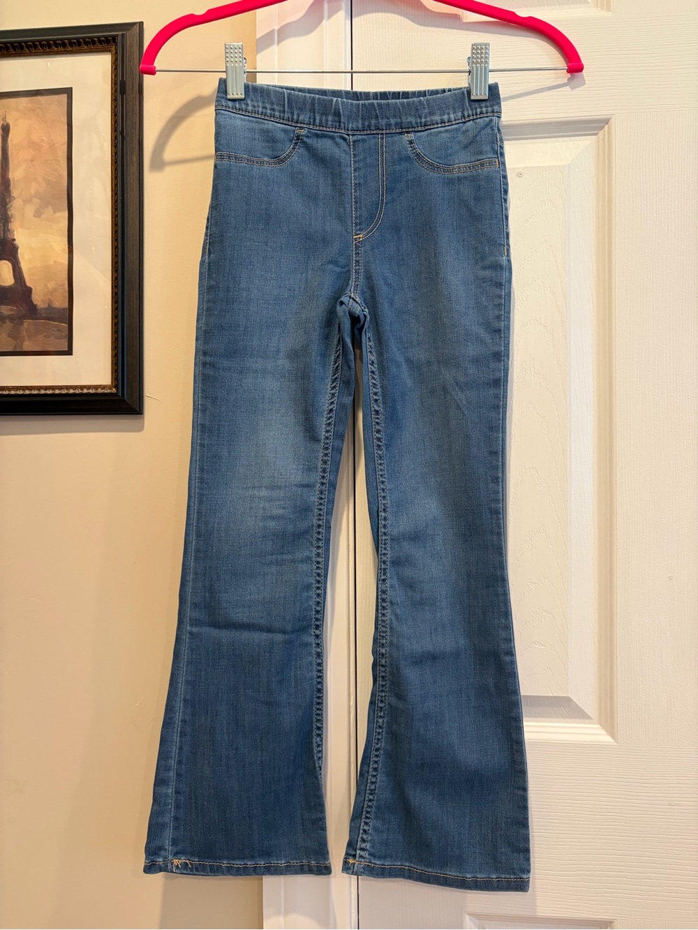 H&M Girls Blue Stretch Flare Jeans